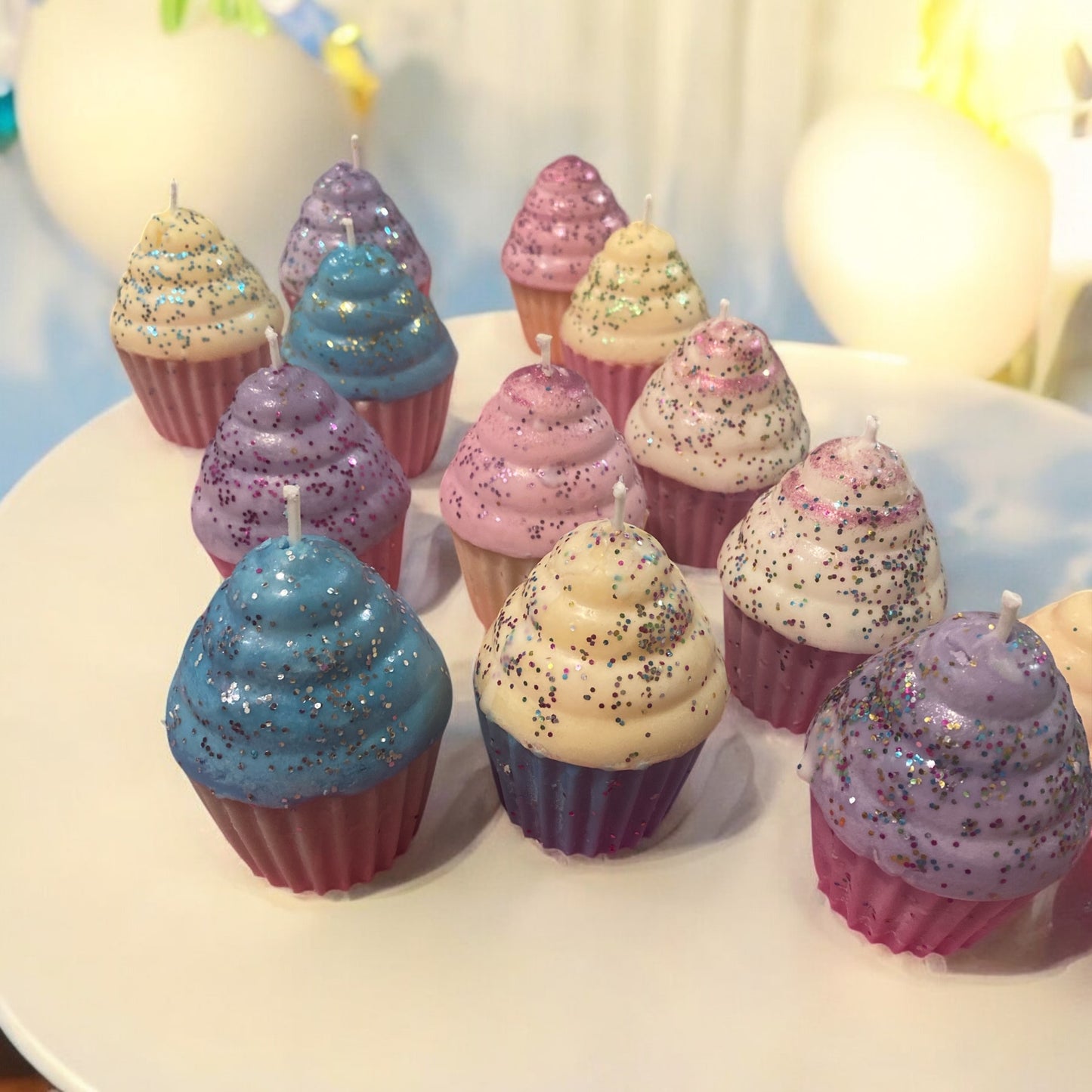 Glitter Cupcake Scented candle