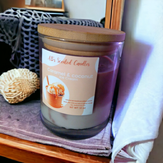 Caramel & Coconut Ice Cream Scented Candles