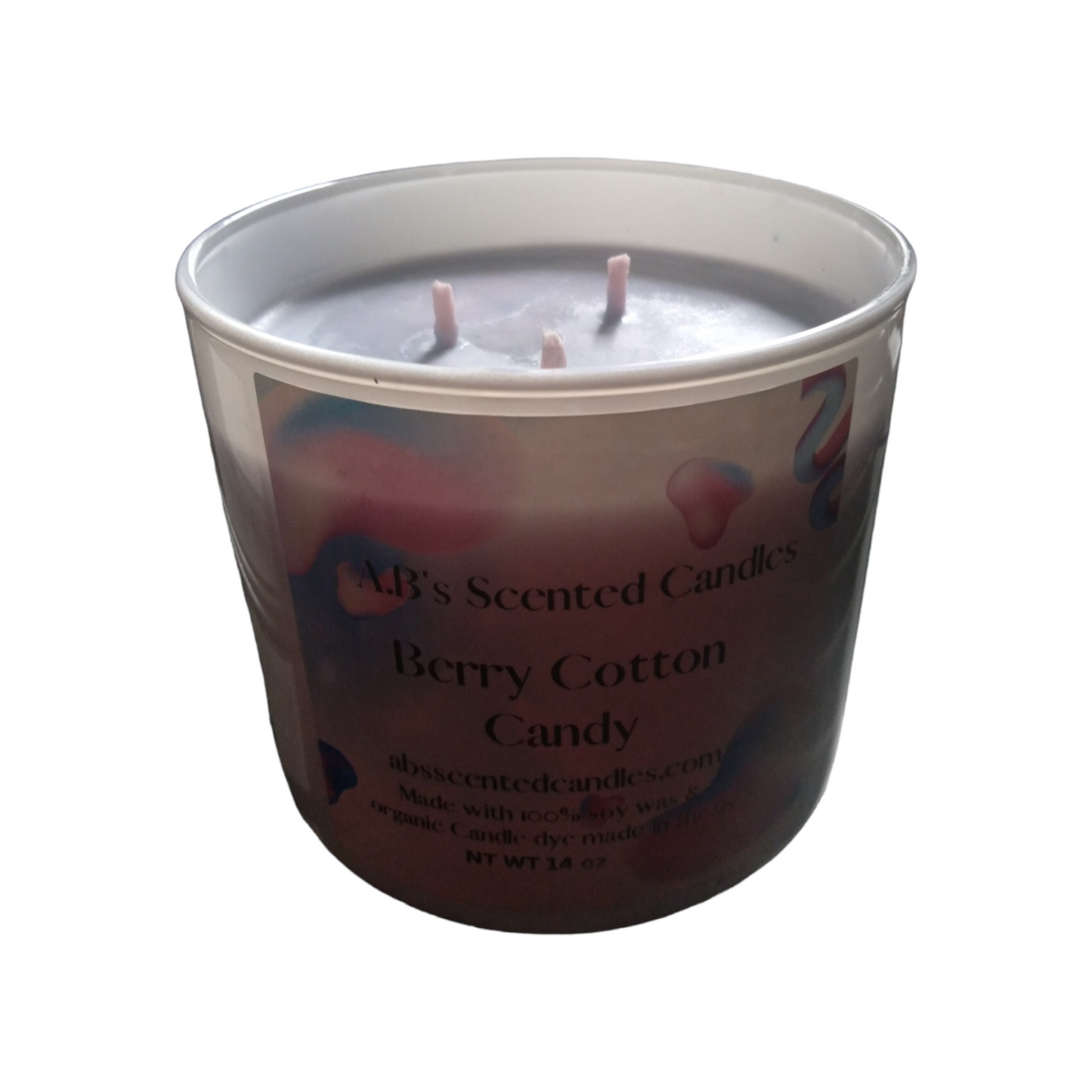 Blue Berry Cotton Candy Scented Candle