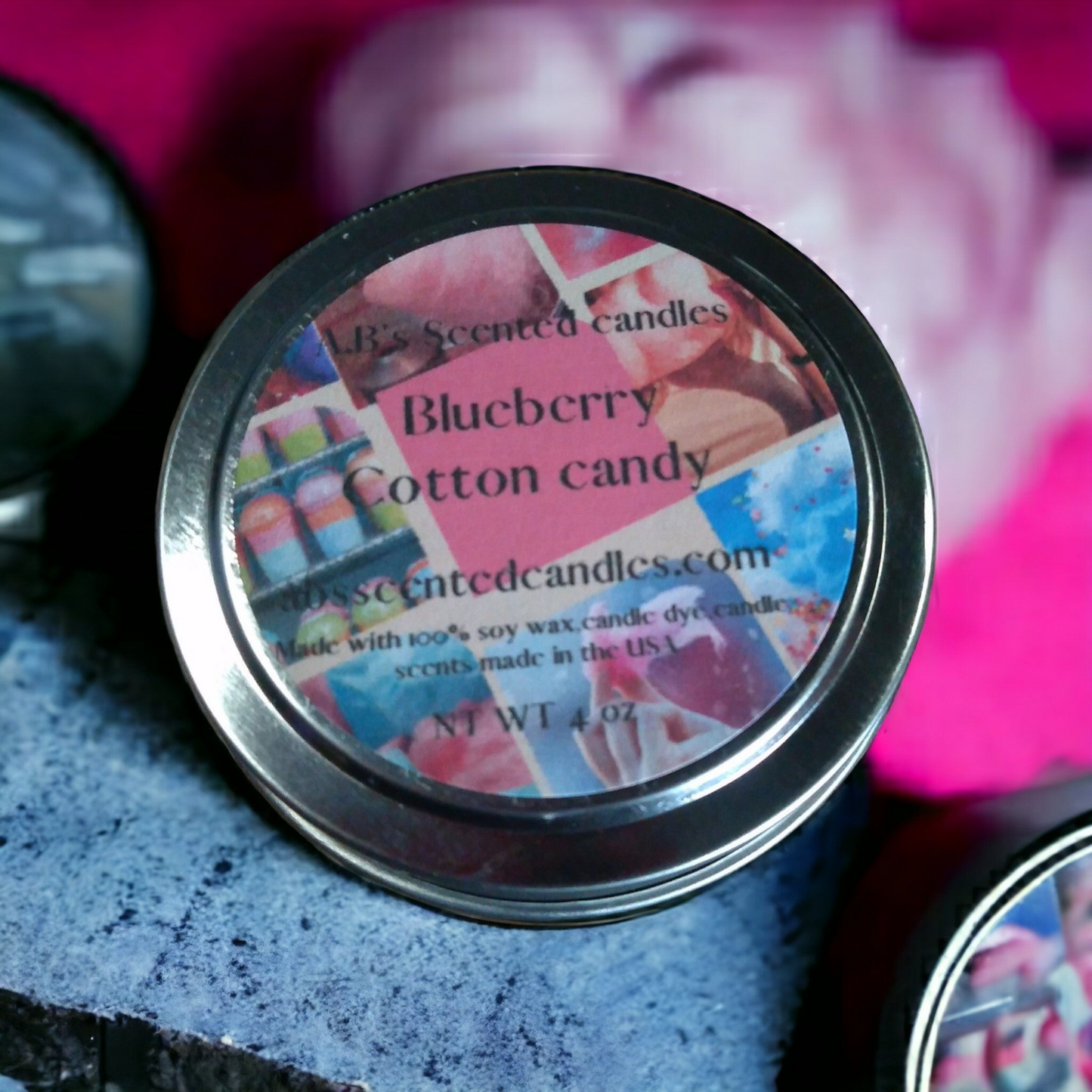 Blueberry Cotton Candy Scented Candles wax melts