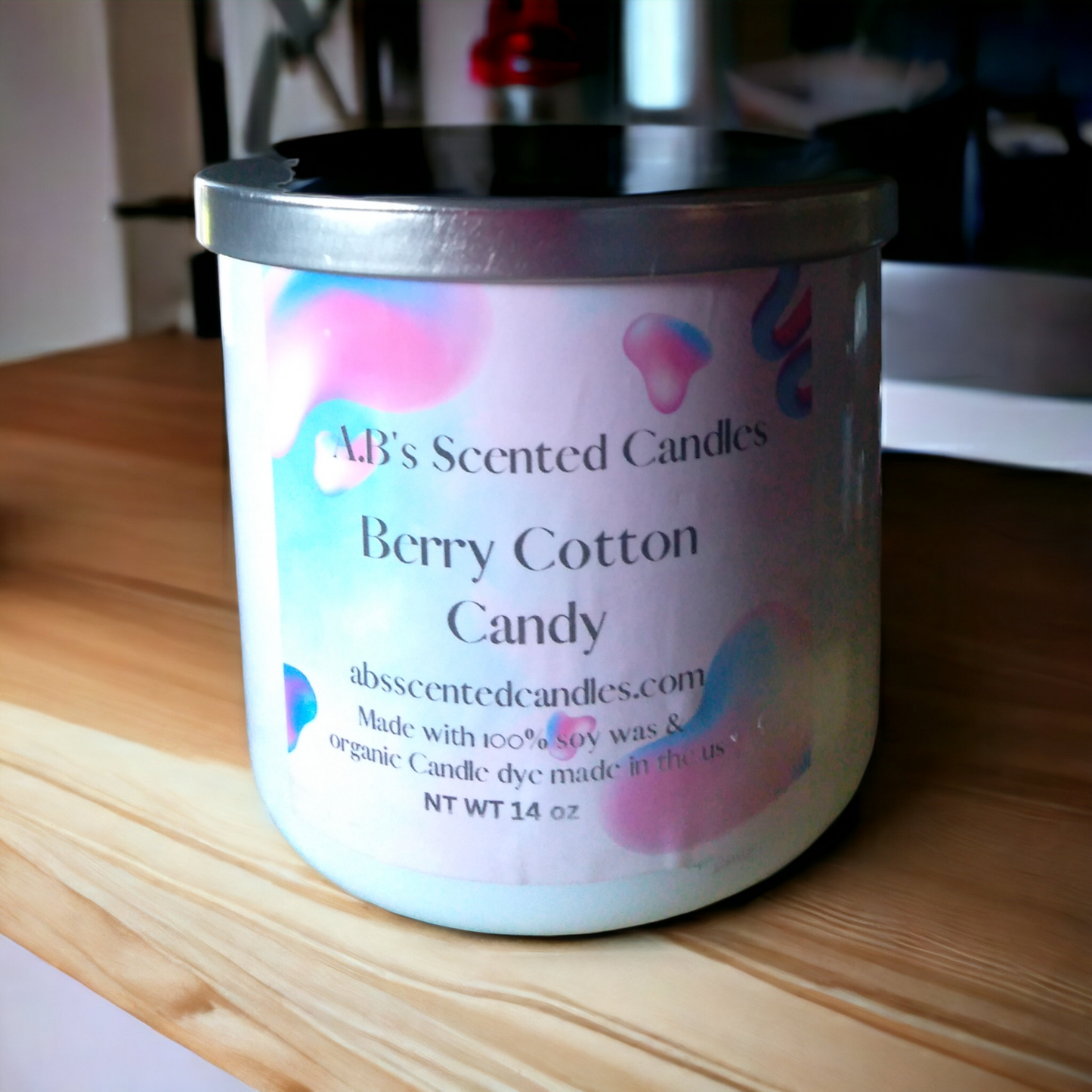 Blue Berry Cotton Candy Scented Candle